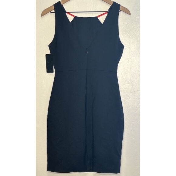 NWT Trafaluc Bodycon Dress LBD Large ZARA Sleeveless Wedding Guest Cocktail NEW - Picture 3 of 5